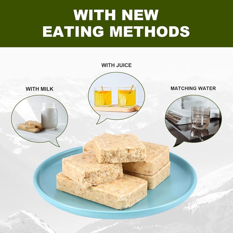 BDH Emergency Food Rations Meal Ready To Eat, Long Self Life 18400 Calorie Survival Tabs Perfect for Camping, Hiking, Army Outdoor Disaster, 20 Pack with Tin Box - Image 5